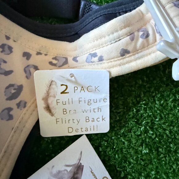 Jessica Simpson Lifting Molded Animal Print 2 Pack Underwire Bra Size 42D NEW - Picture 10 of 12